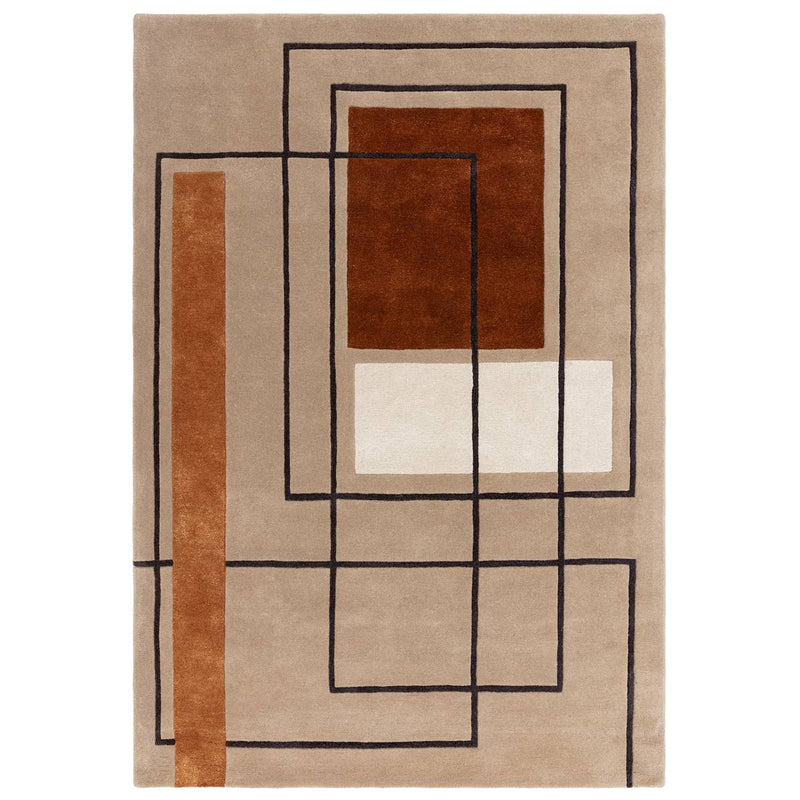 Reef Outline Terracotta Rug