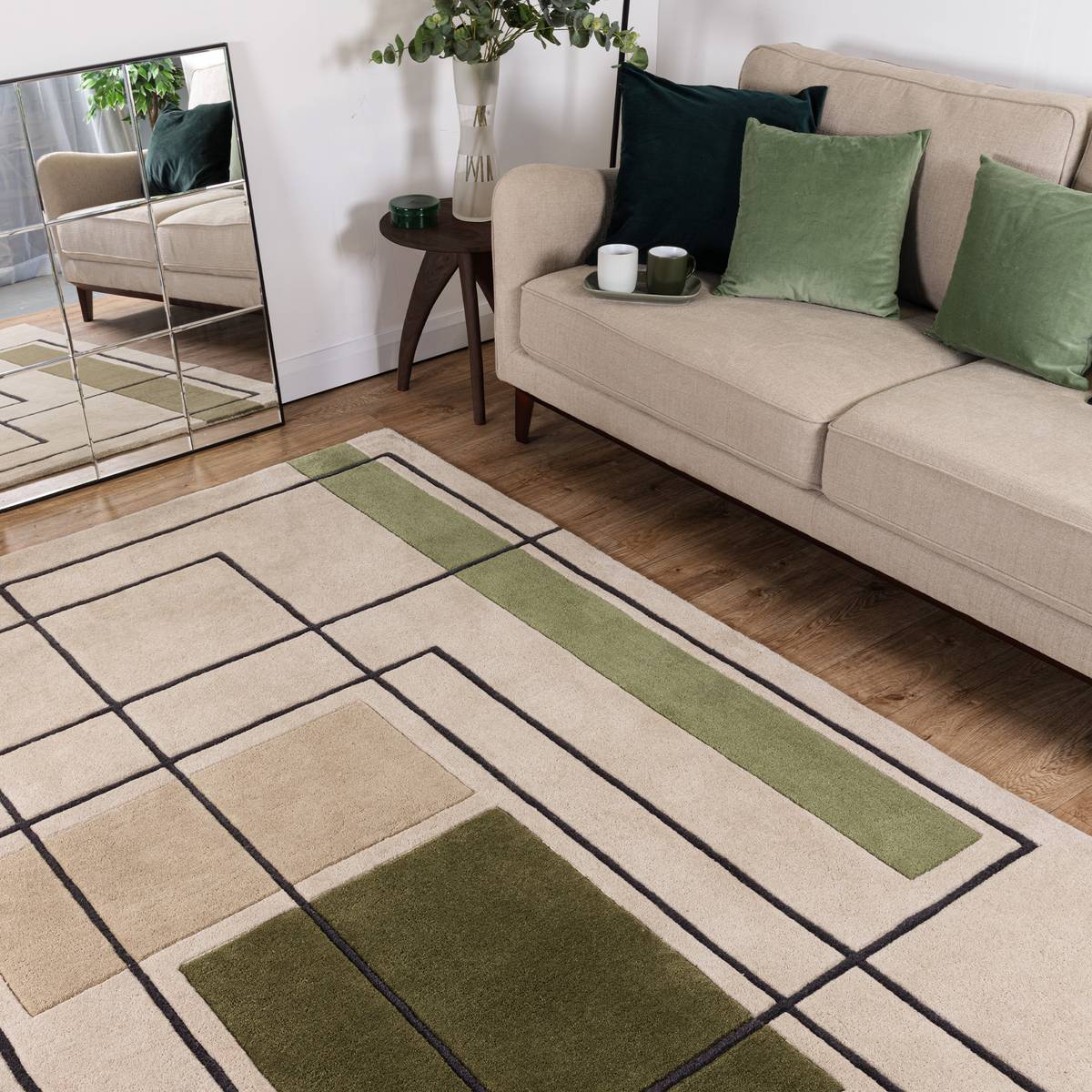 Reef Outline Khaki Rug