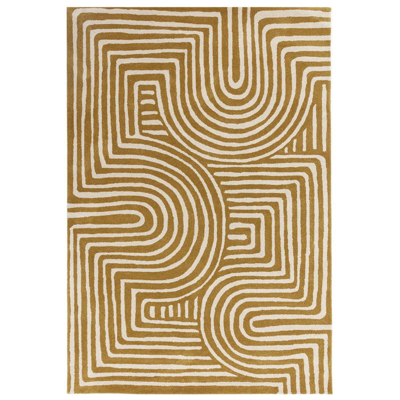 Reef Curve Ochre Rug