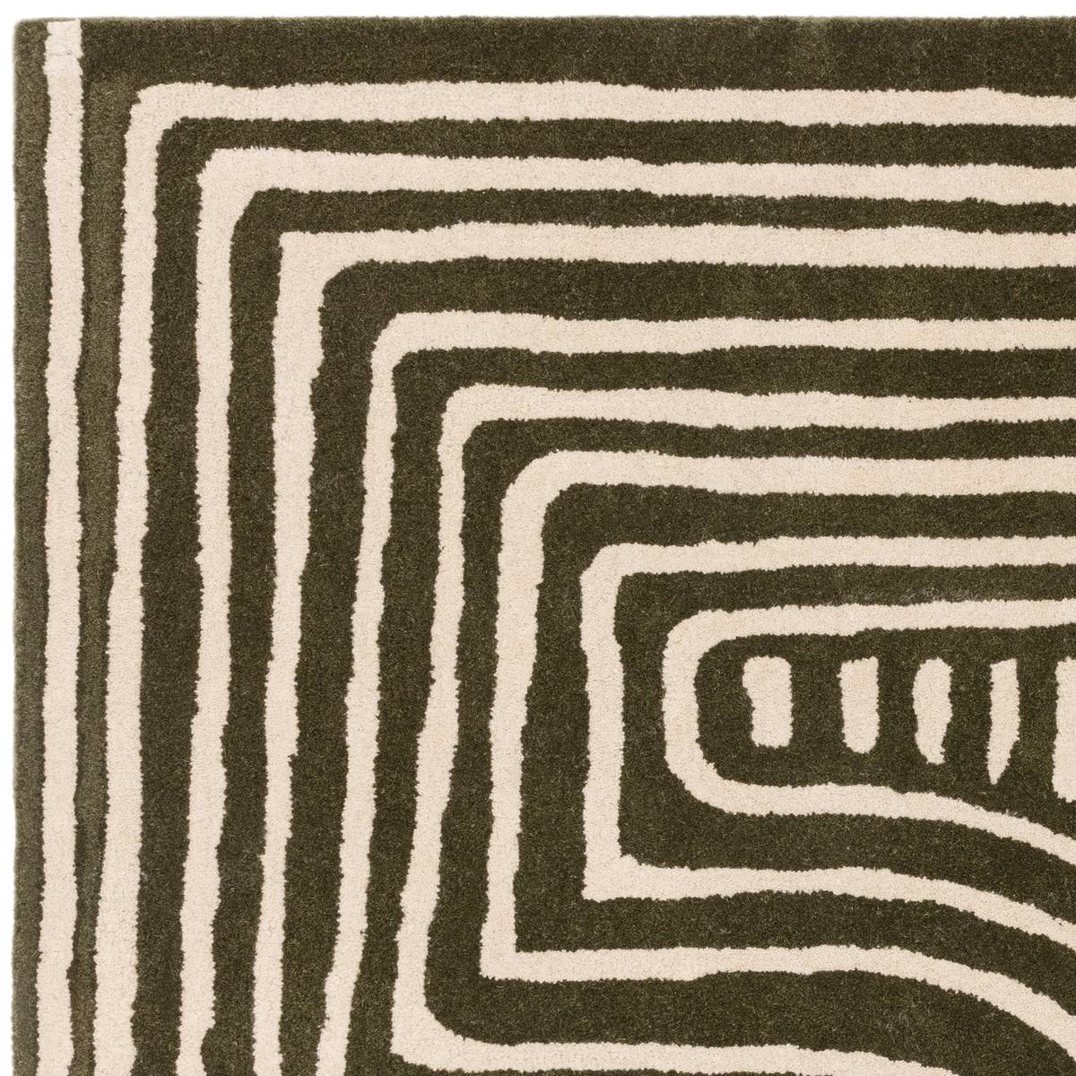 Reef Curve Forest Rug