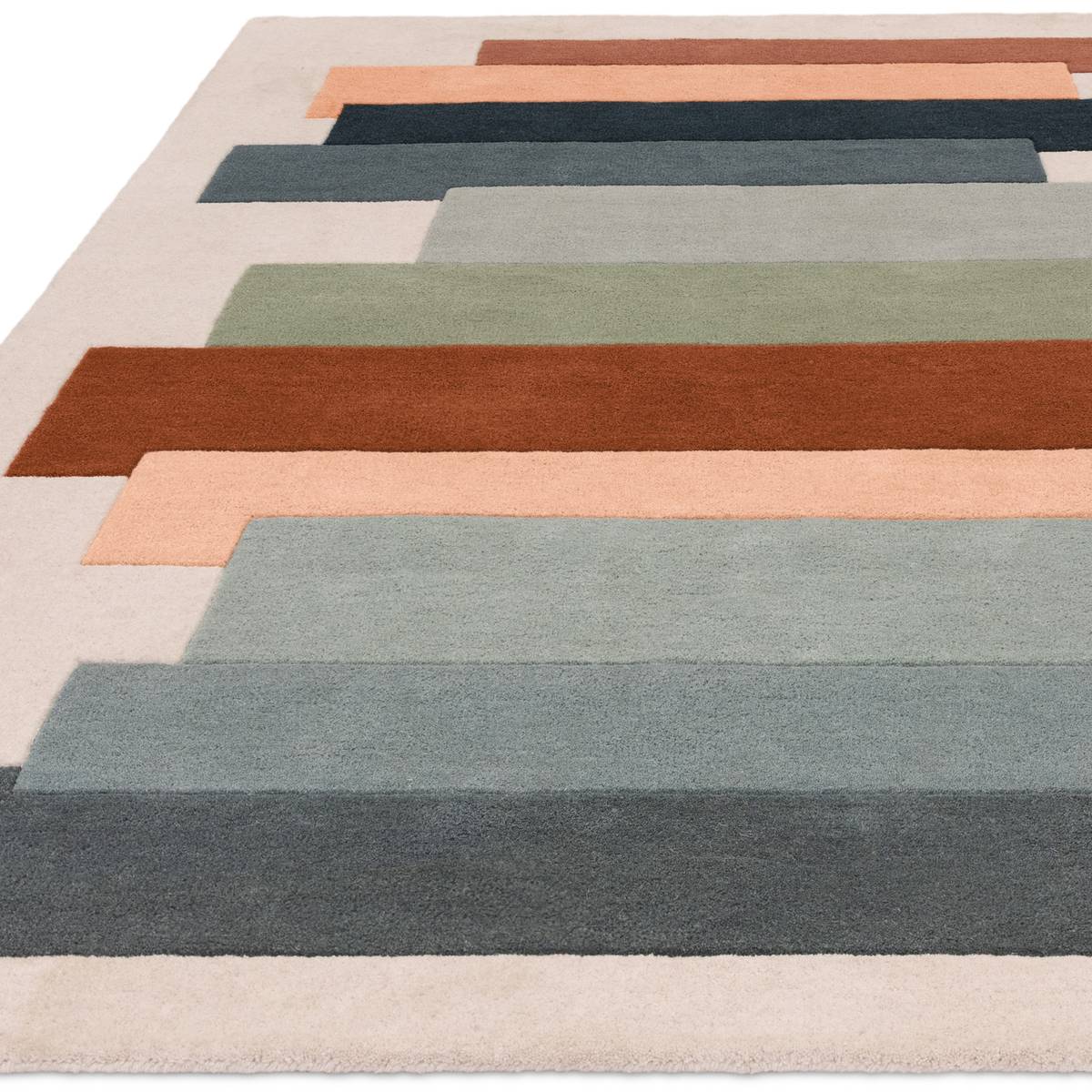 Reef Stacks Green Rug