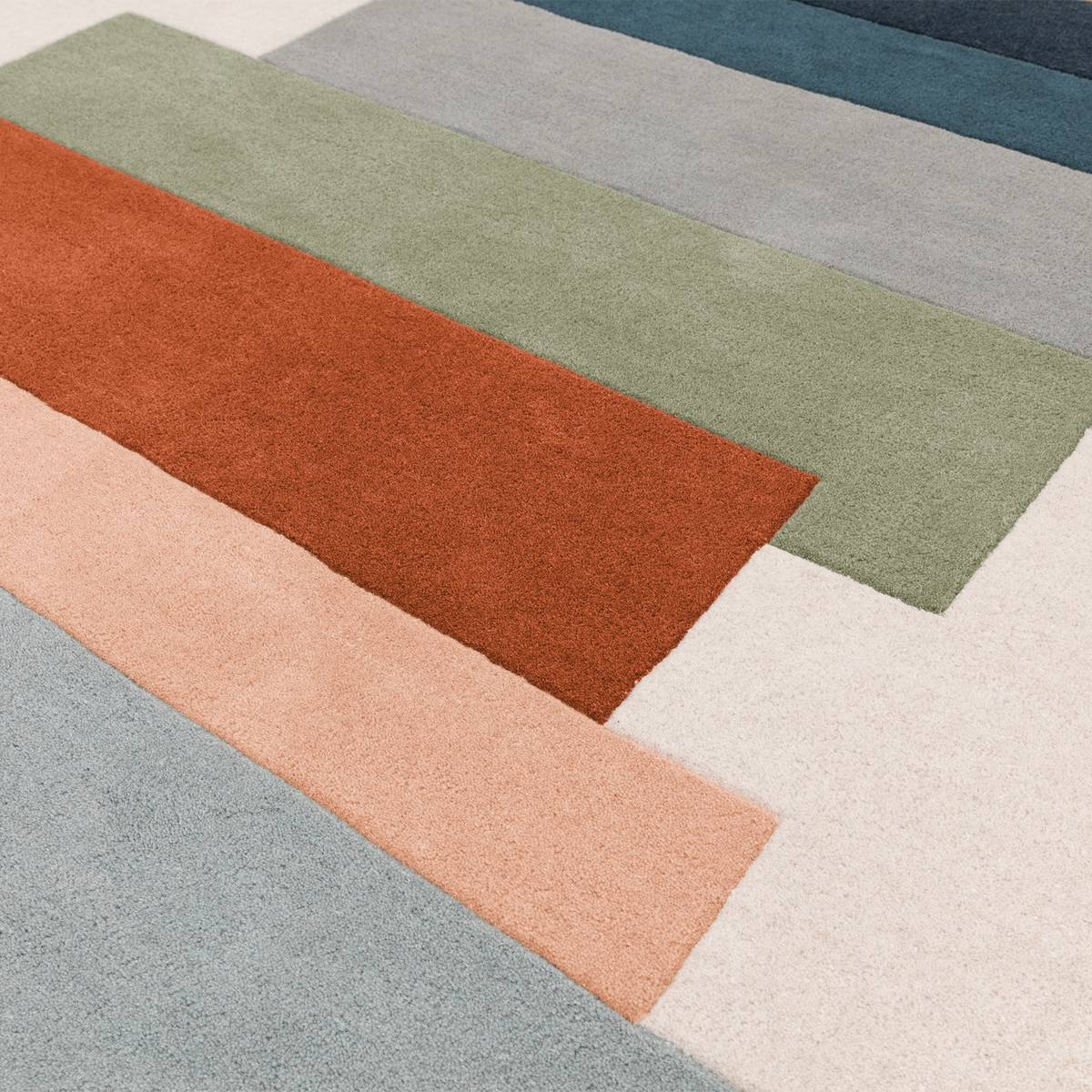 Reef Stacks Green Rug