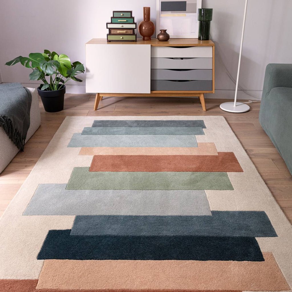 Reef Stacks Green Rug