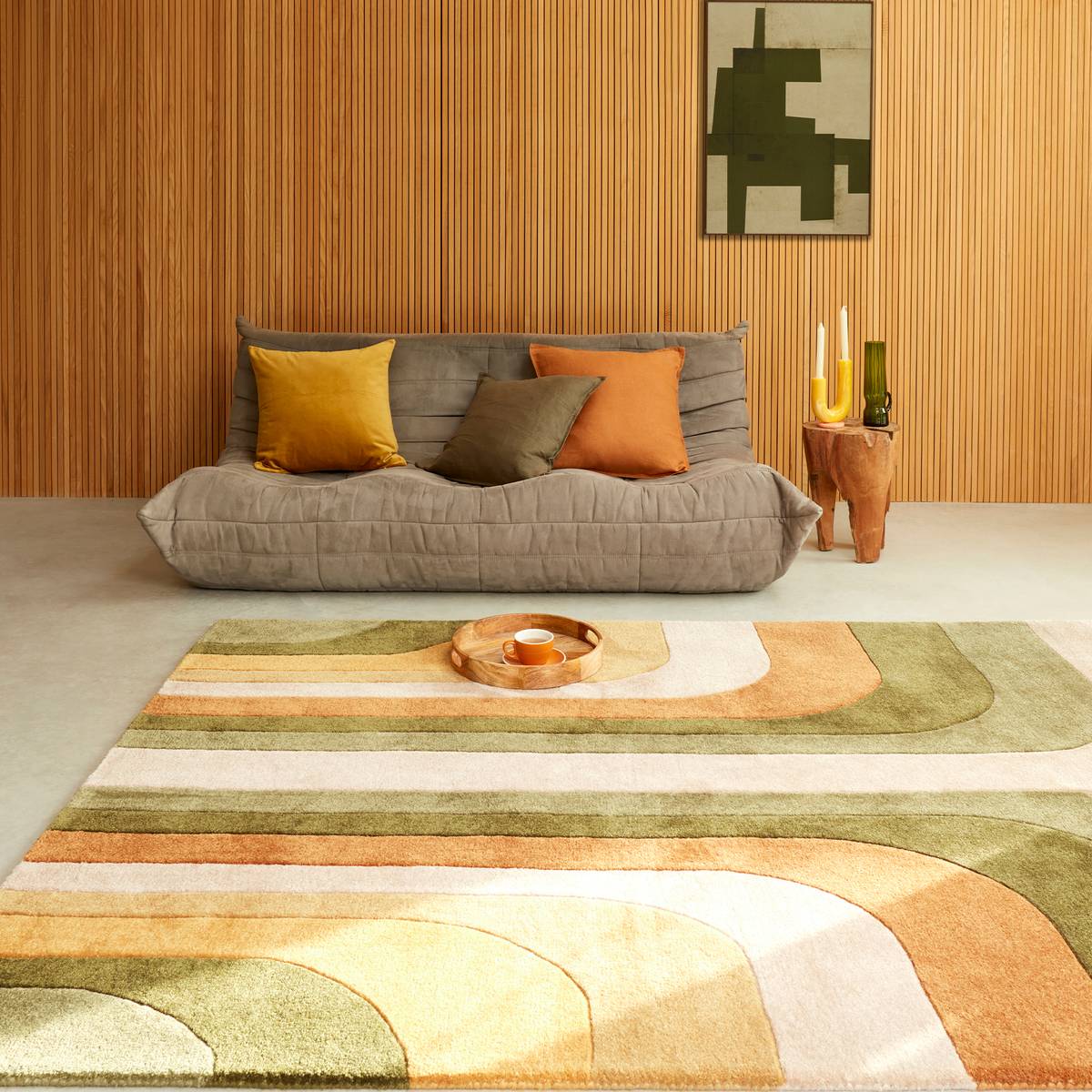 Romy Retro Green Rug