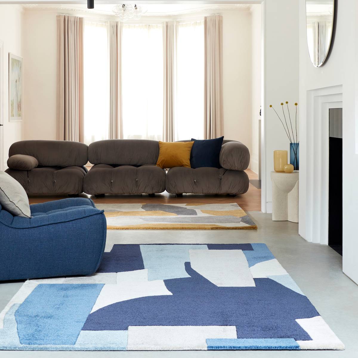Romy Element Blue Rug