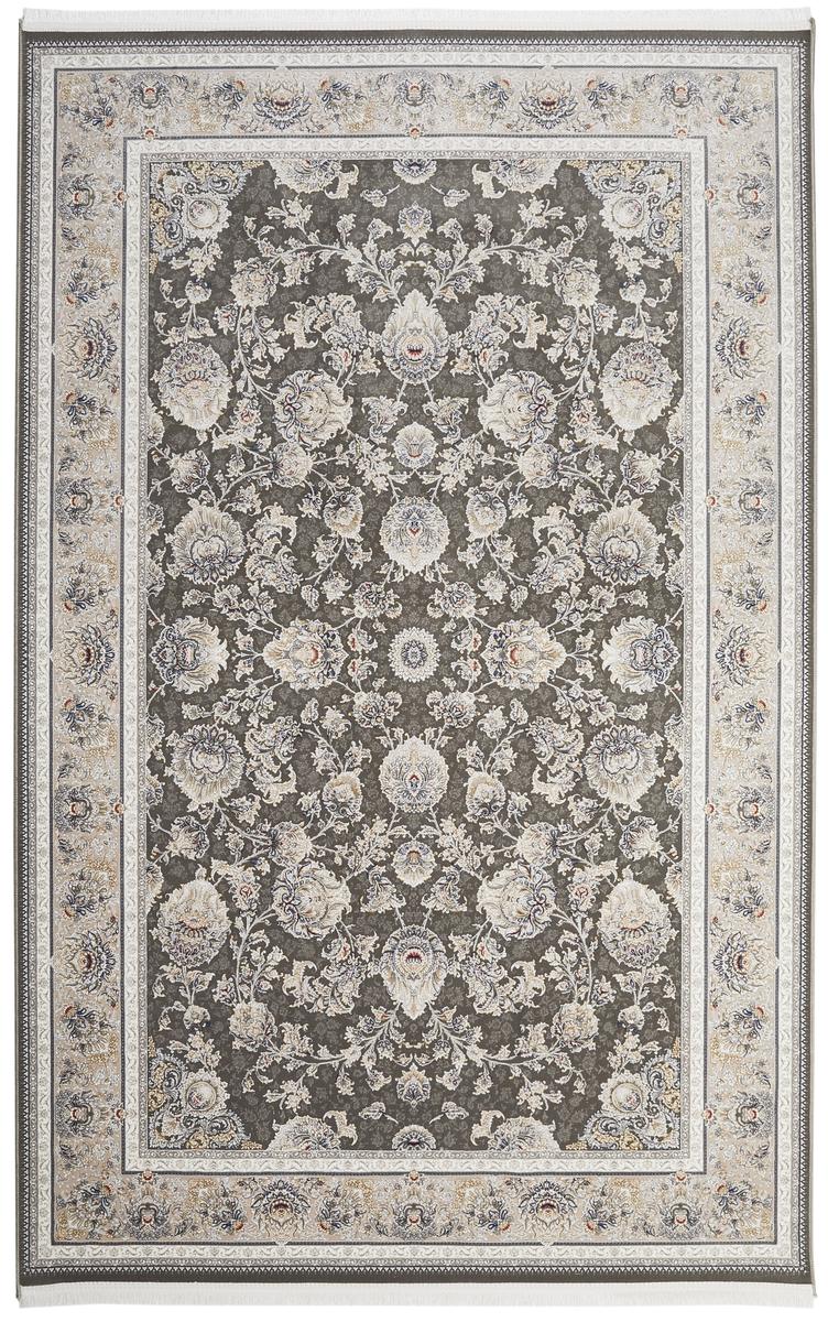 Royalty Floral Dark Grey Rug