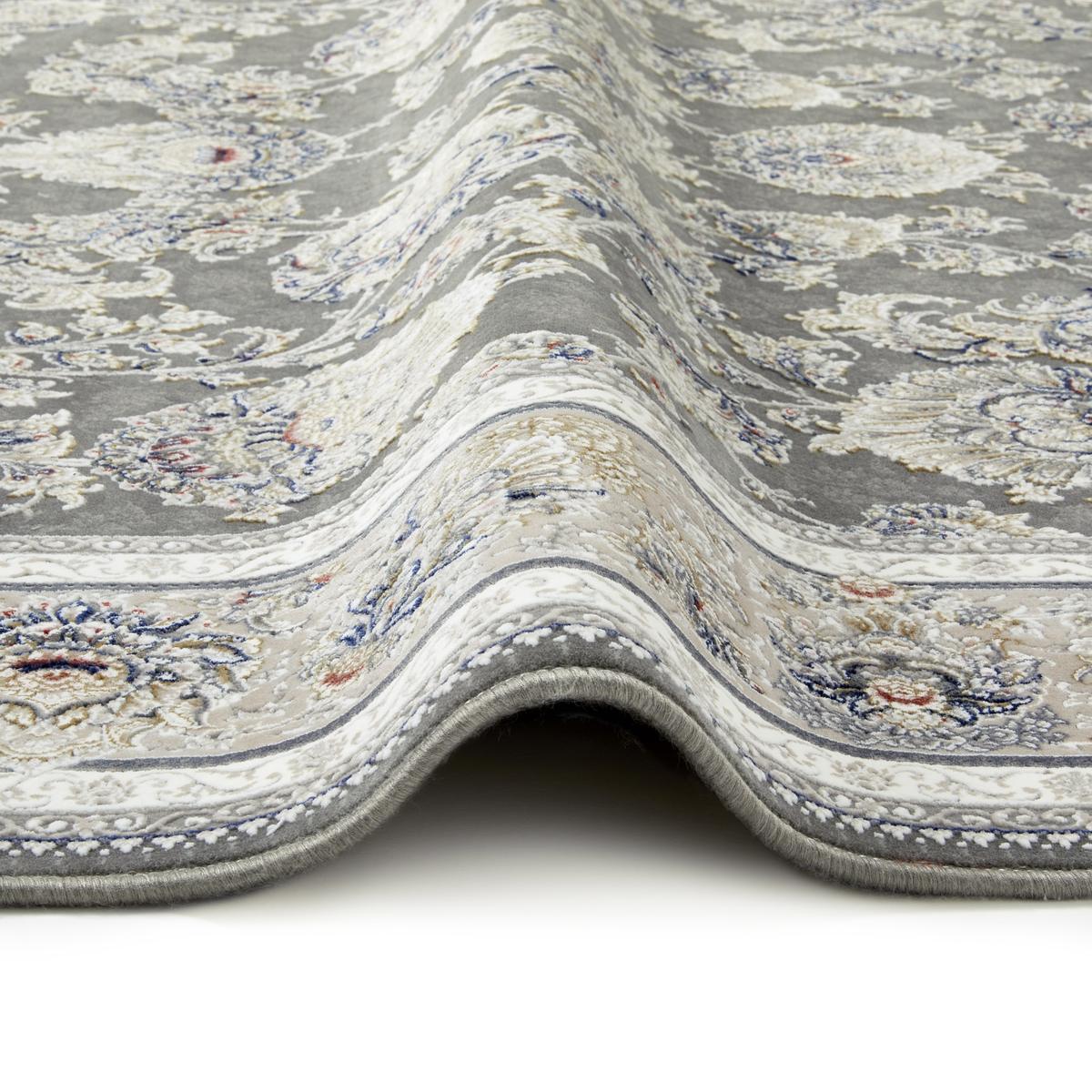Royalty Floral Dark Grey Rug
