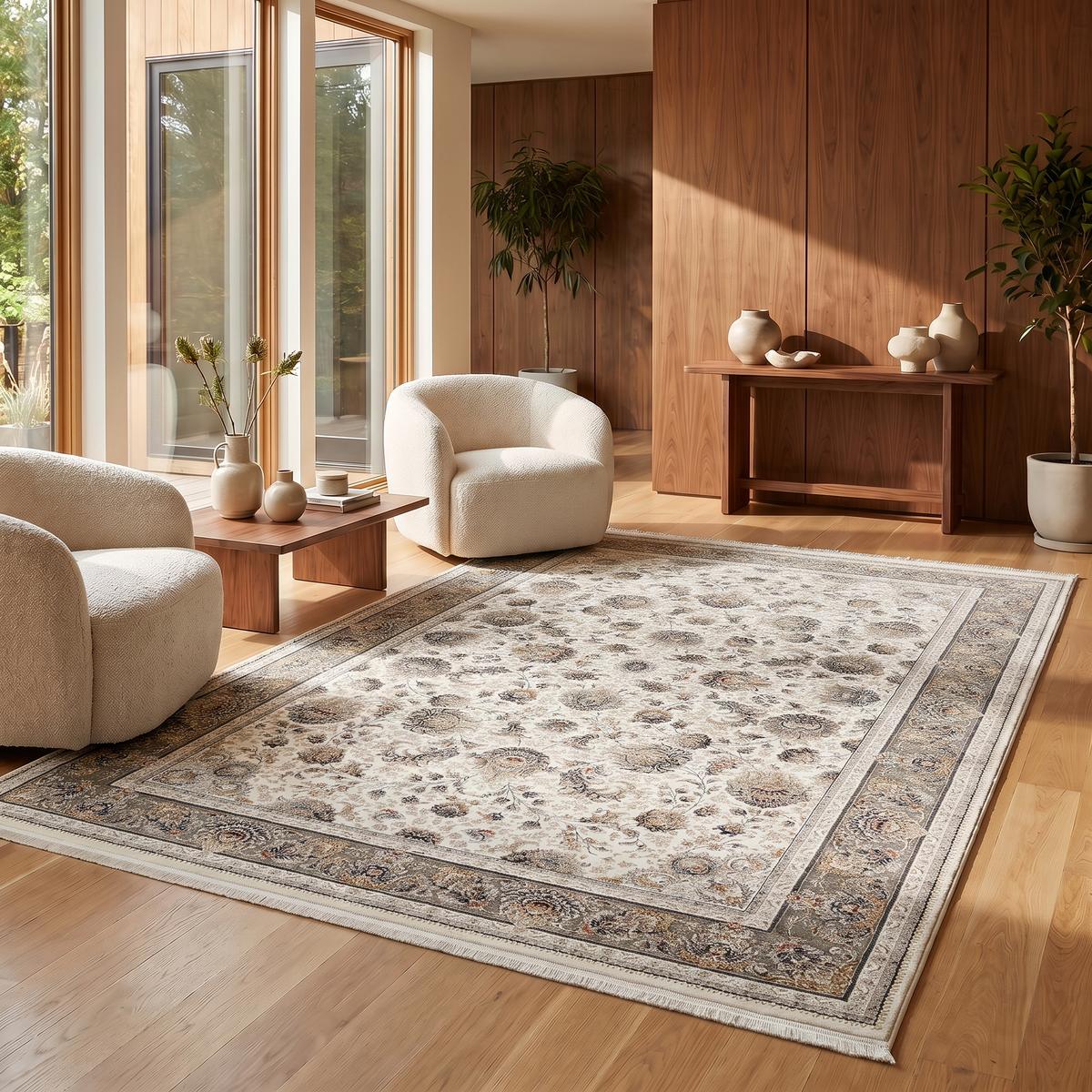 Royalty Garden Cream Rug