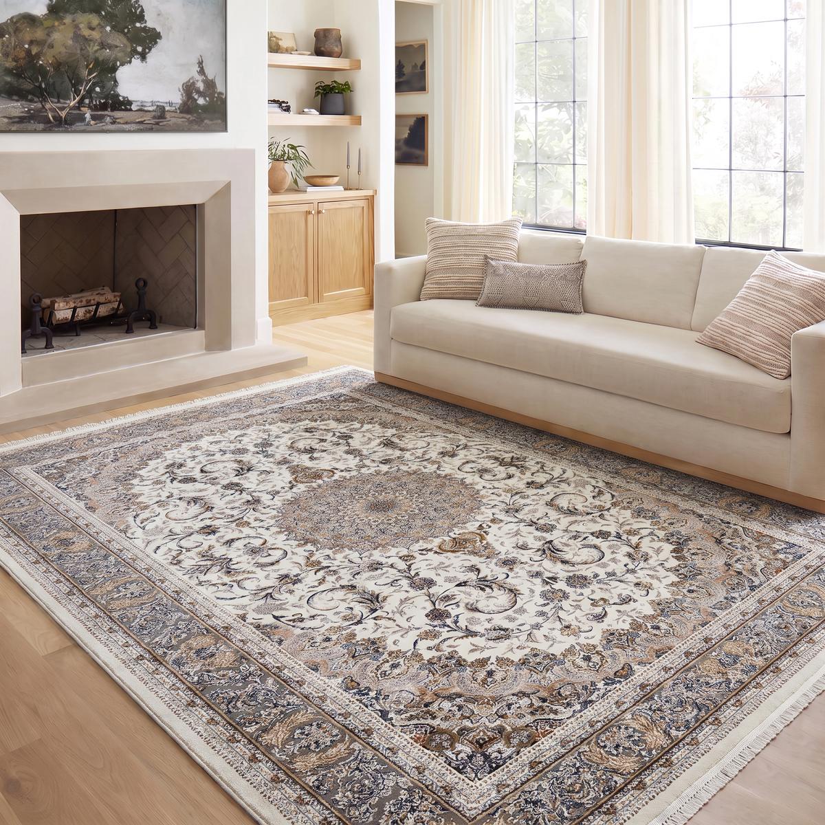 Royalty Medallion Cream Rug