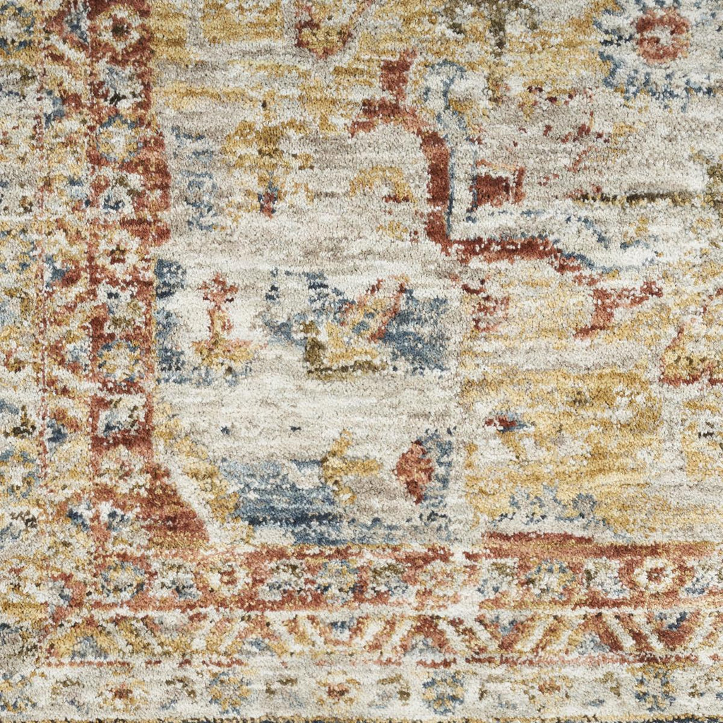 Sahar Medallion Ivory Blue Rug