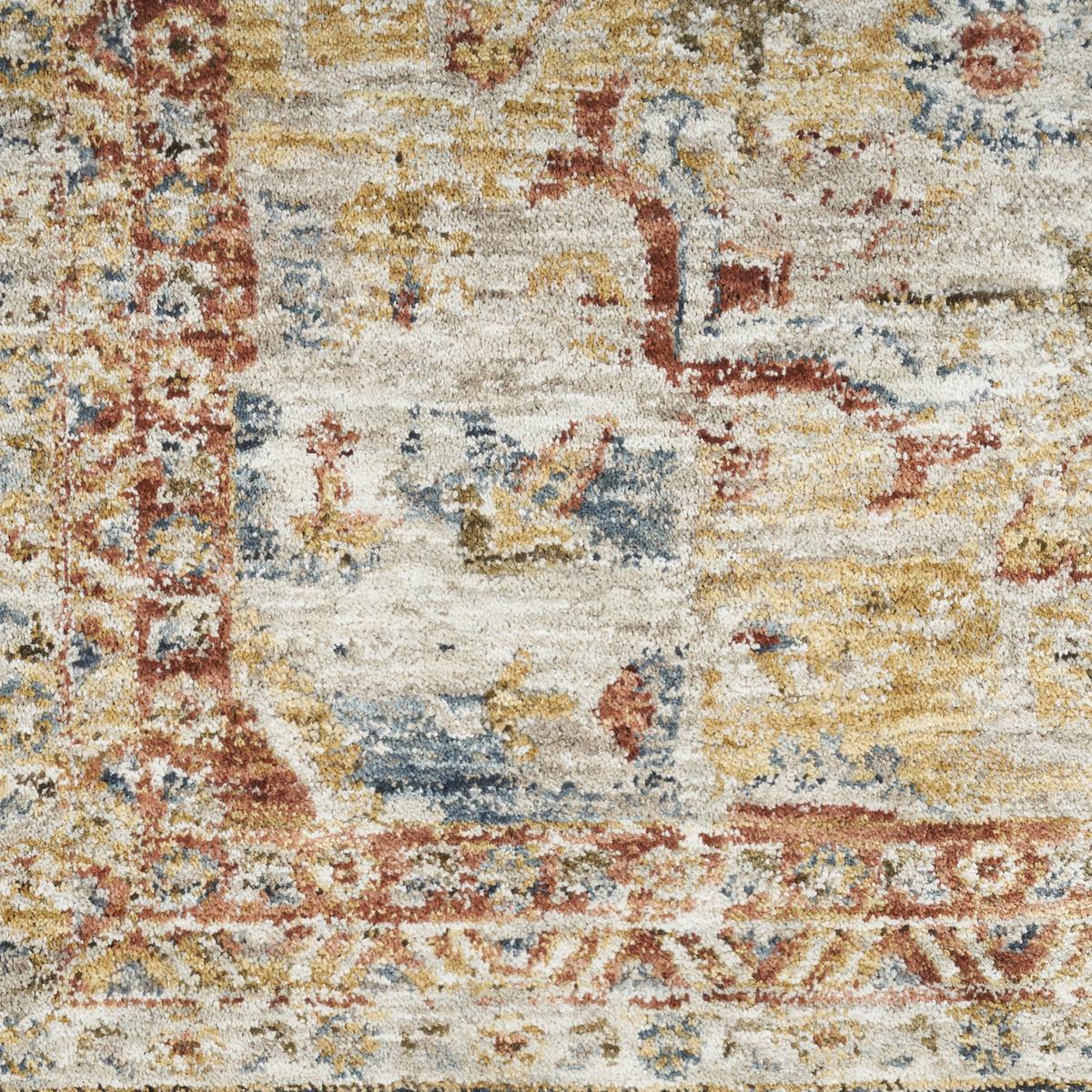 Sahar Medallion Ivory Blue Rug