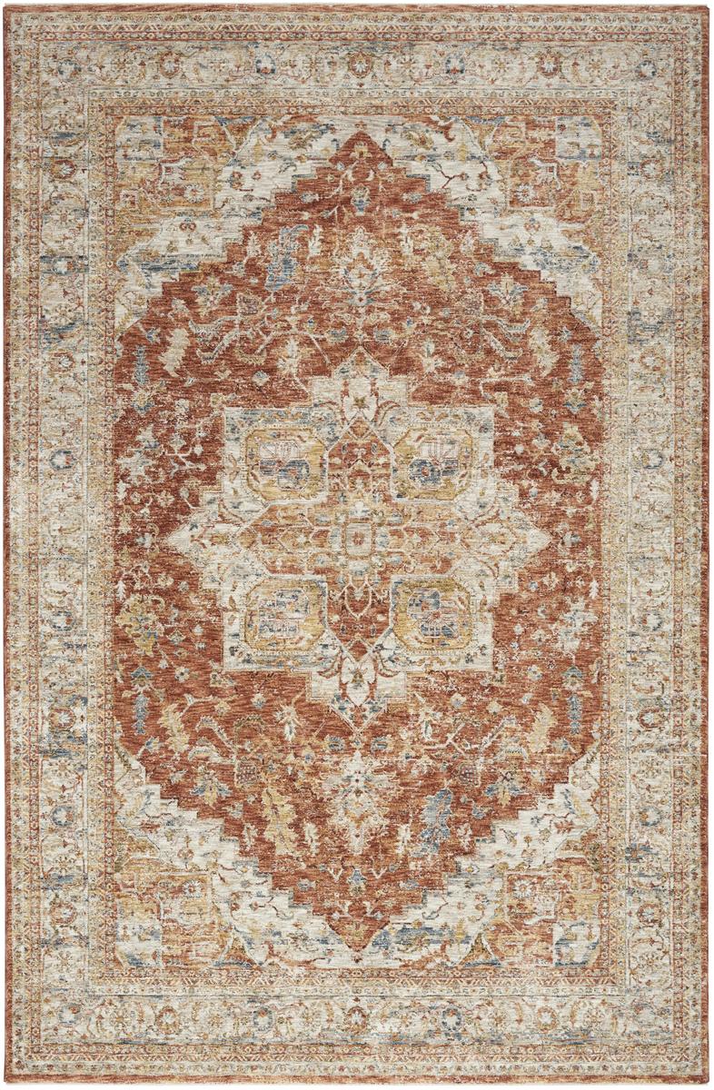 Sahar Medallion Ivory Multicolour Rug