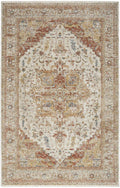 Sahar Medallion Ivory Rust Rug