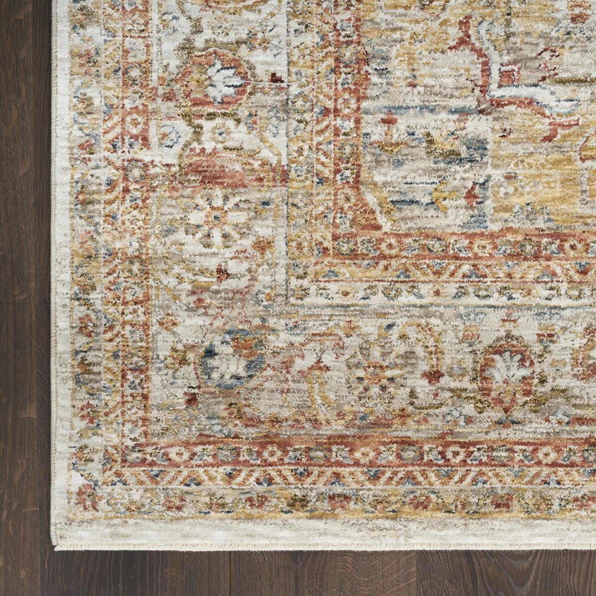 Sahar Medallion Ivory Rust Rug