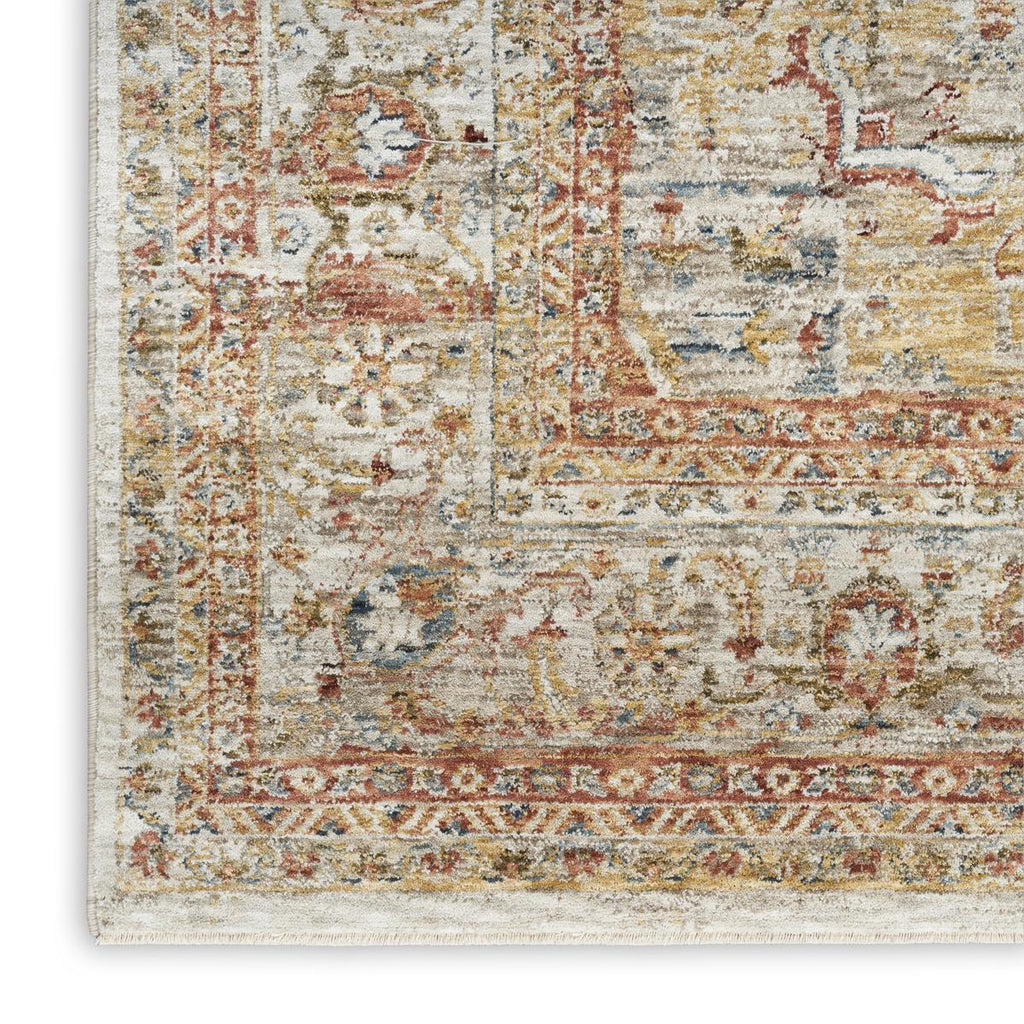 Sahar Medallion Ivory Rust Rug