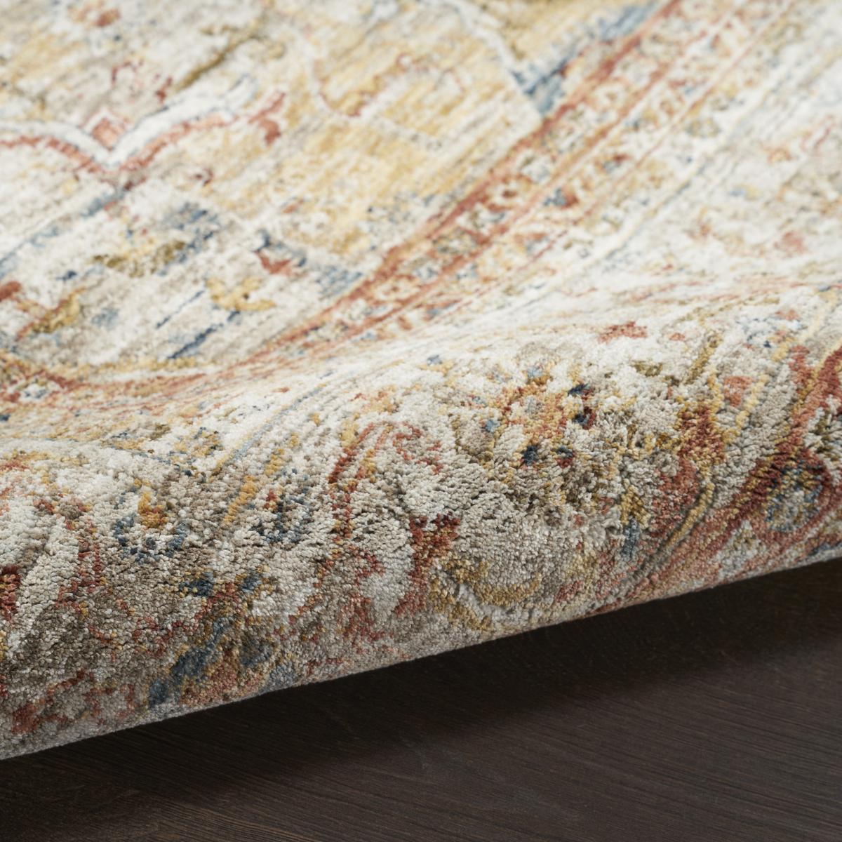 Sahar Medallion Ivory Rust Rug