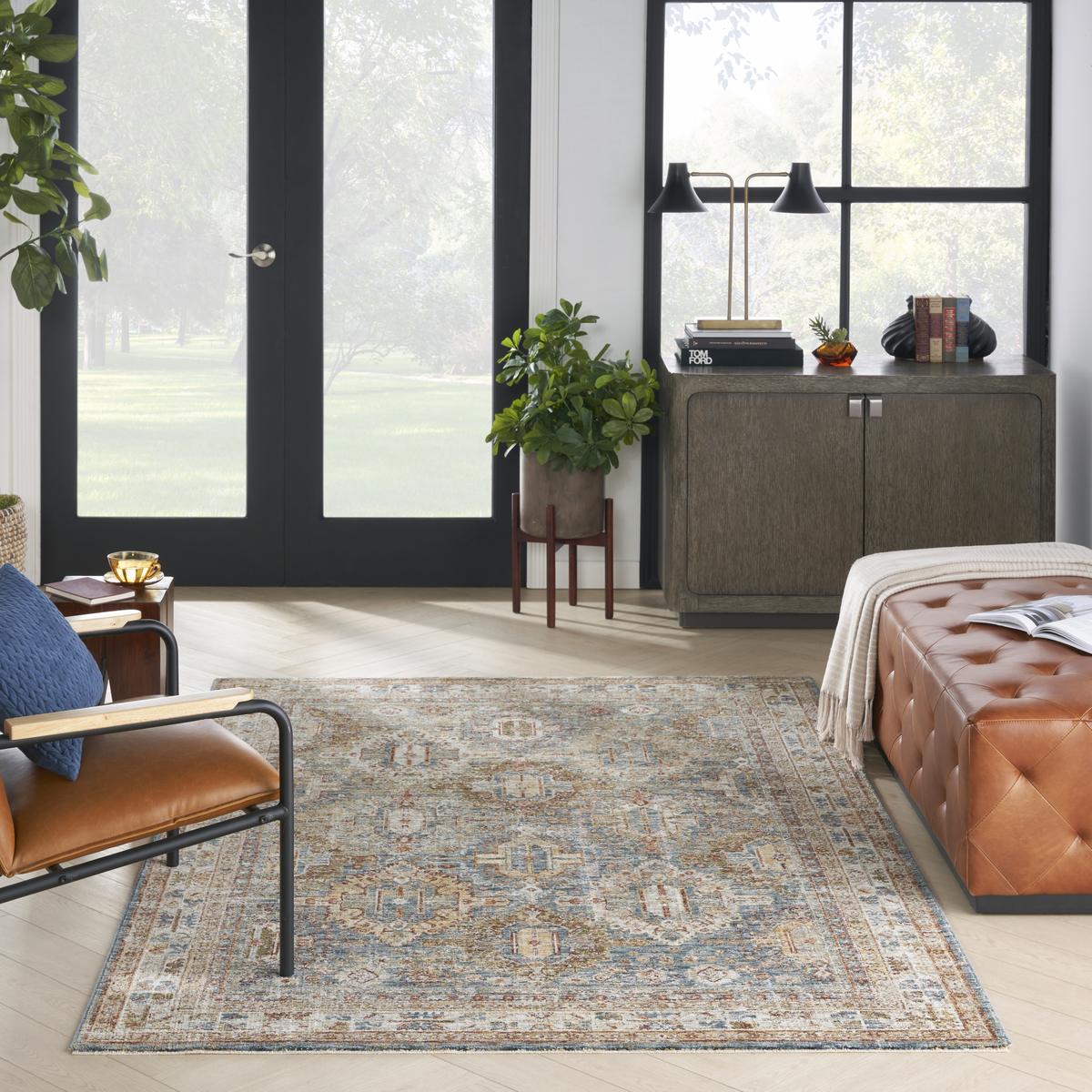 Sahar Panel Blue Rug