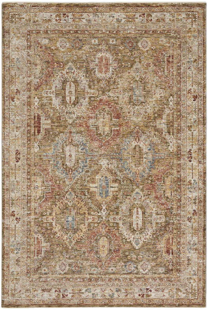 Sahar Panel Green Rug