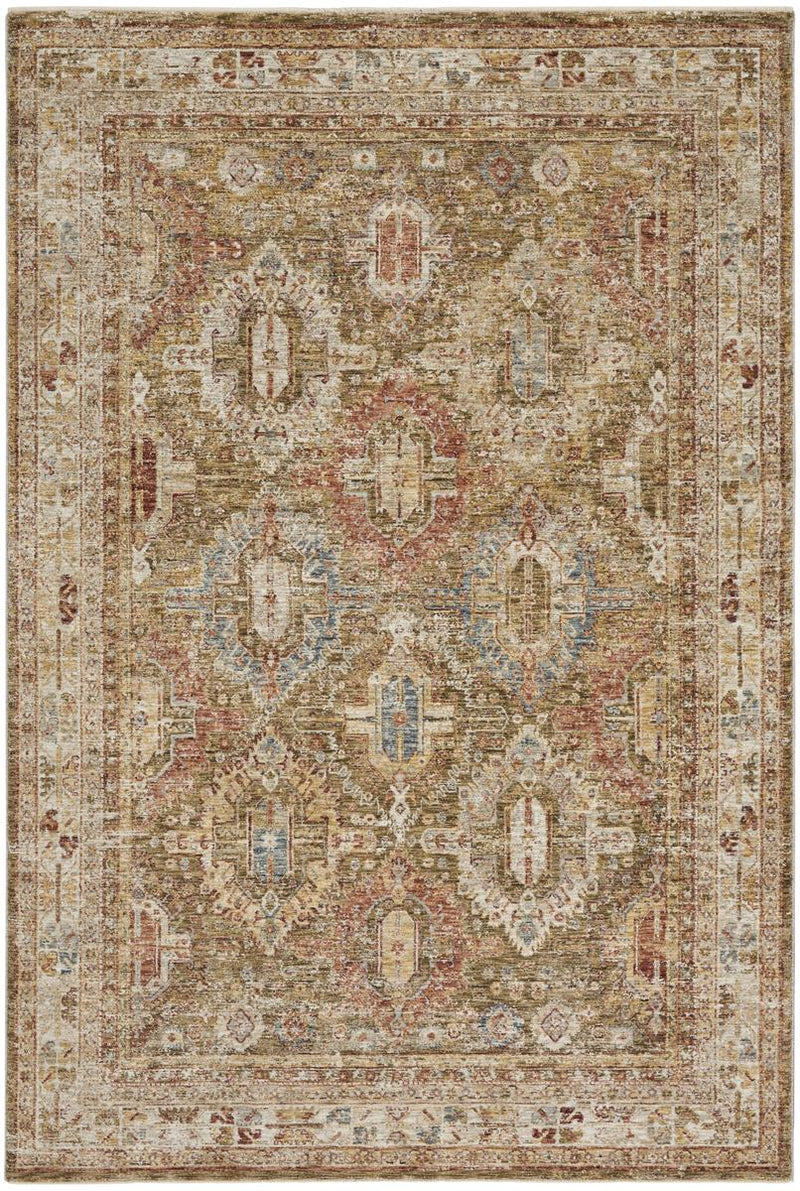 Sahar Panel Green Rug