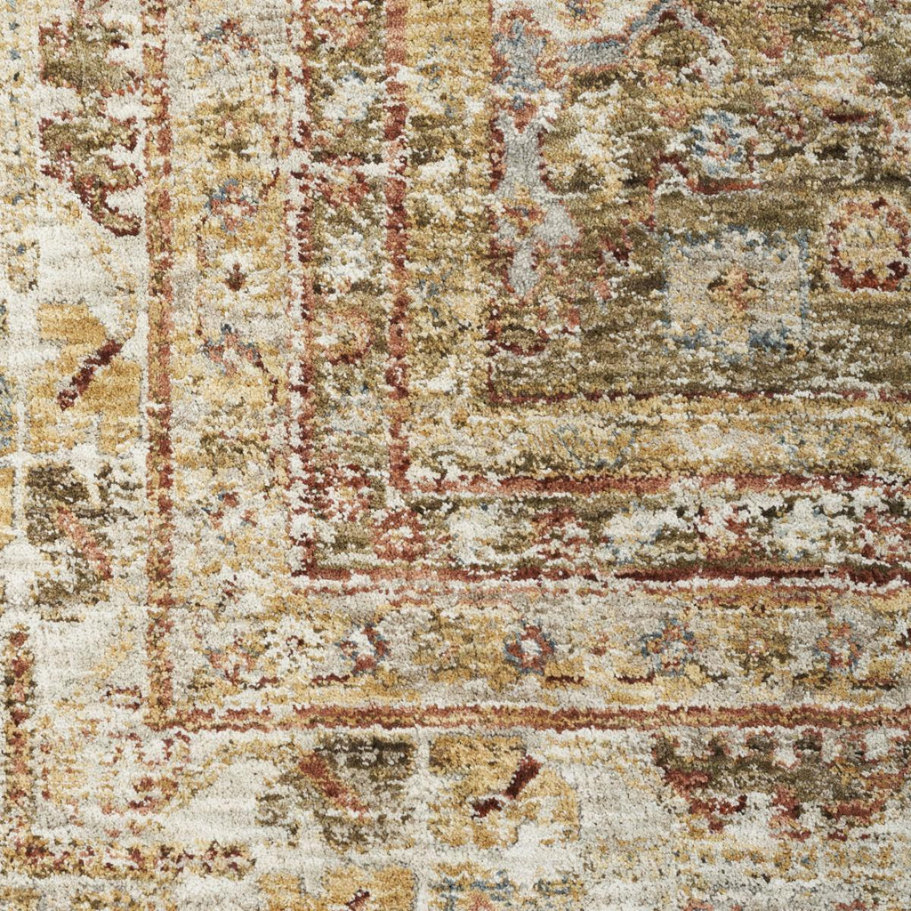Sahar Panel Green Rug