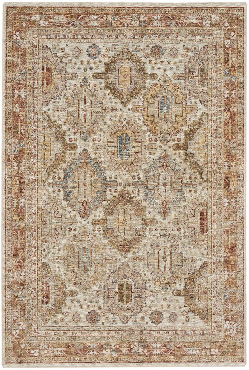 Sahar Panel Ivory Multicolour Rug