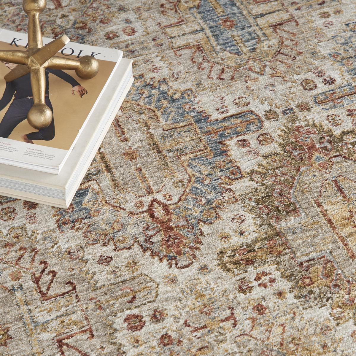 Sahar Panel Ivory Multicolour Rug
