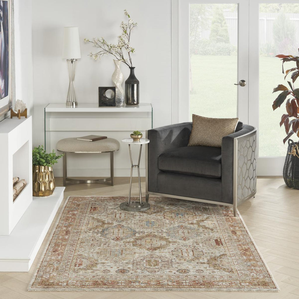 Sahar Panel Ivory Multicolour Rug
