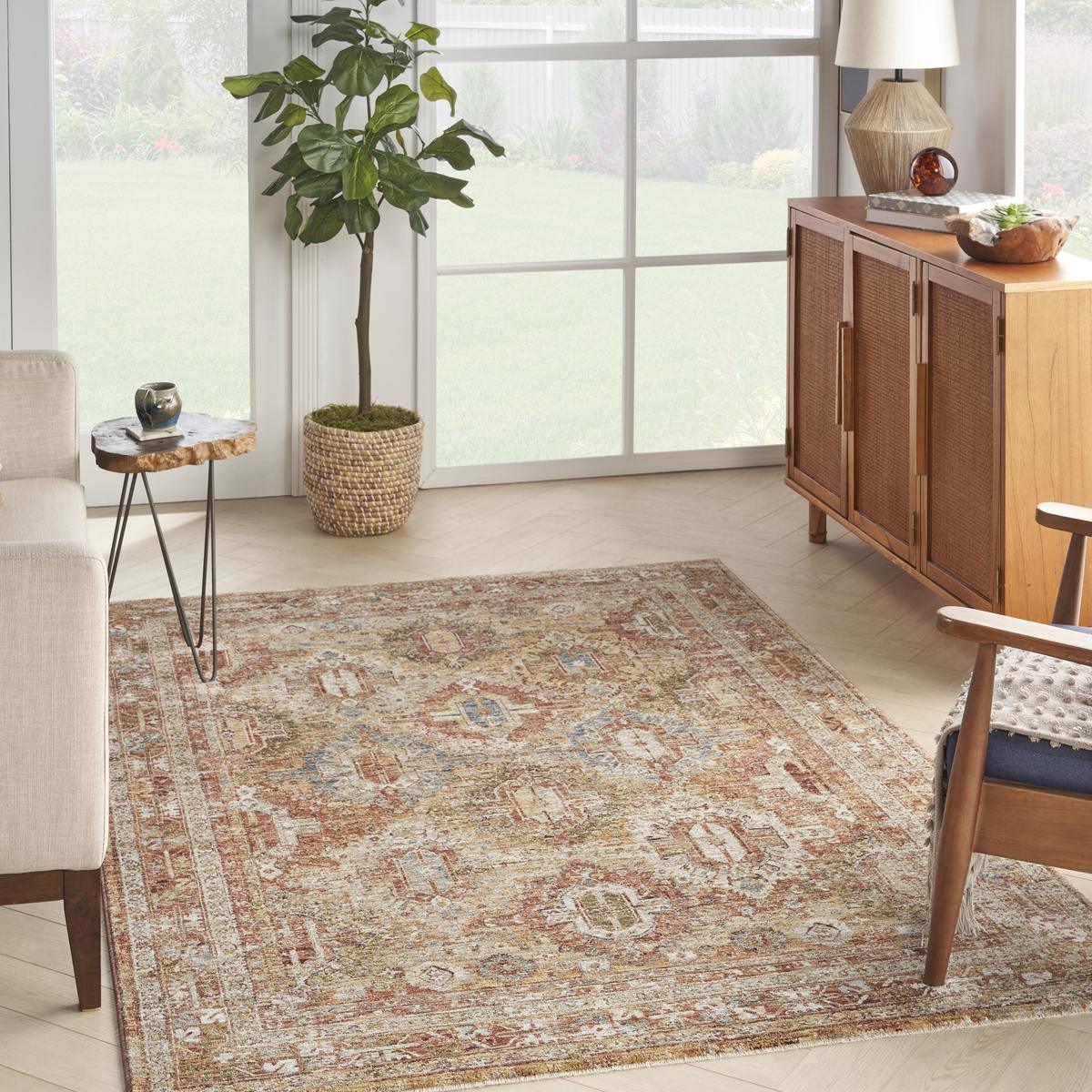 Sahar Panel Rust Rug