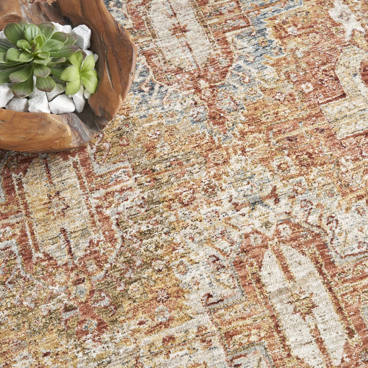 Sahar Panel Rust Rug