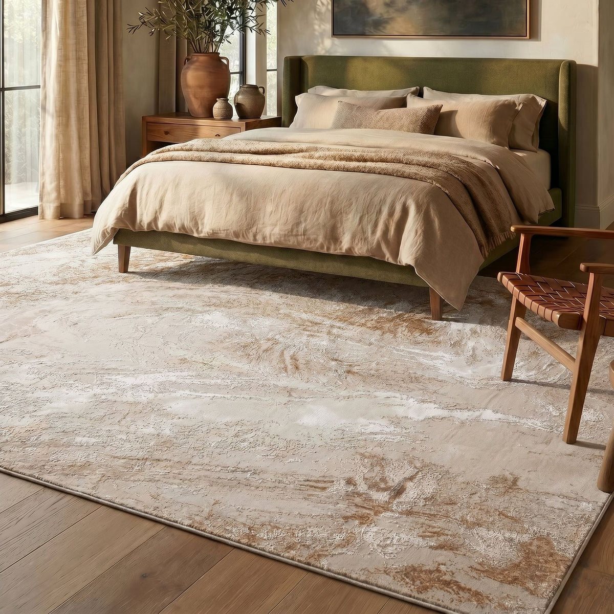 Santa Monica Marble Beige Rug