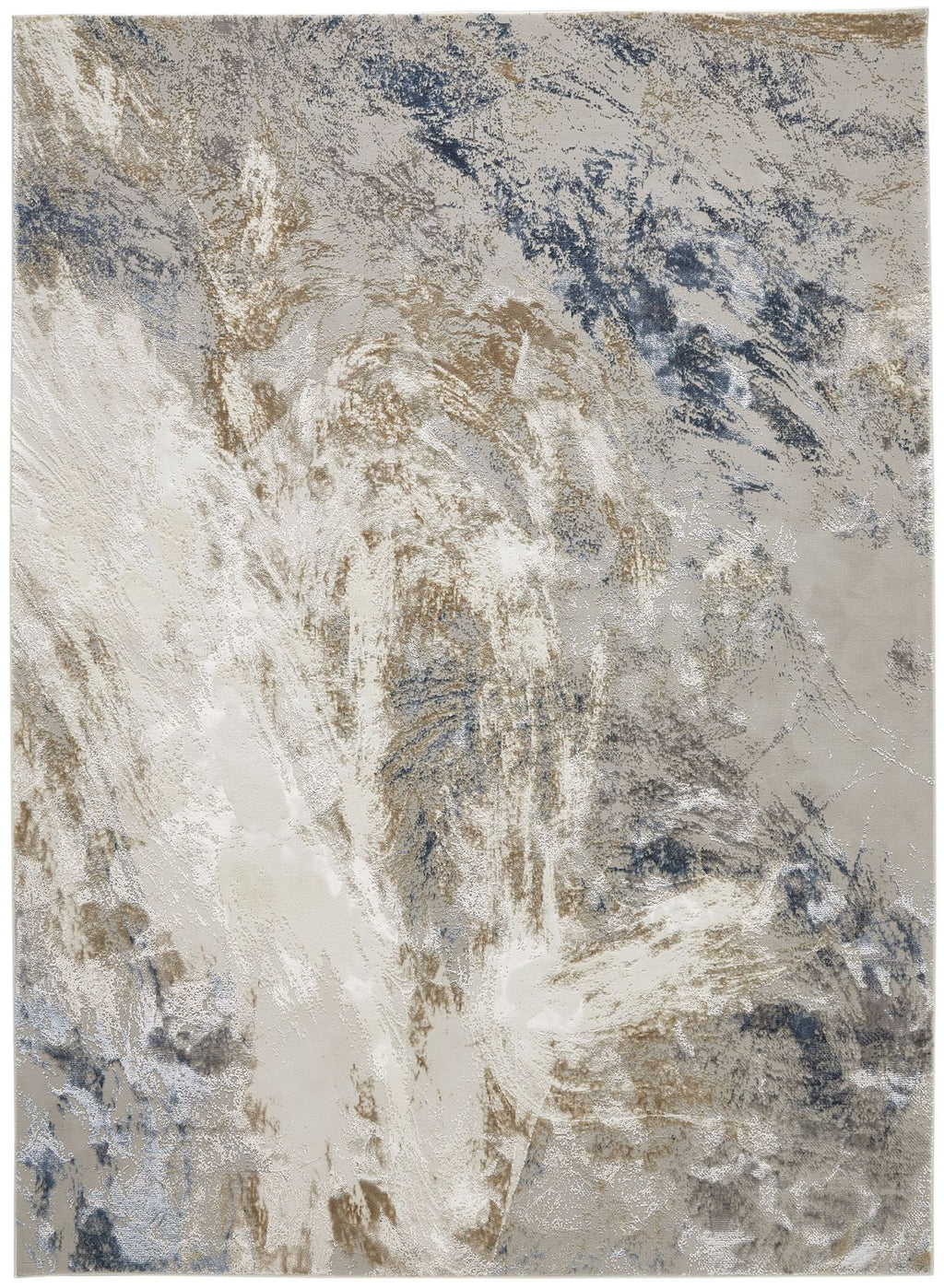 Santa Monica Marble Grey Blue Rug