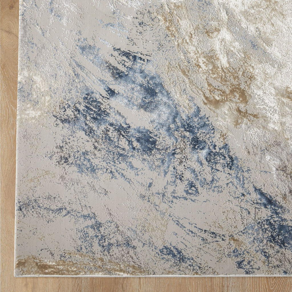 Santa Monica Marble Grey Blue Rug