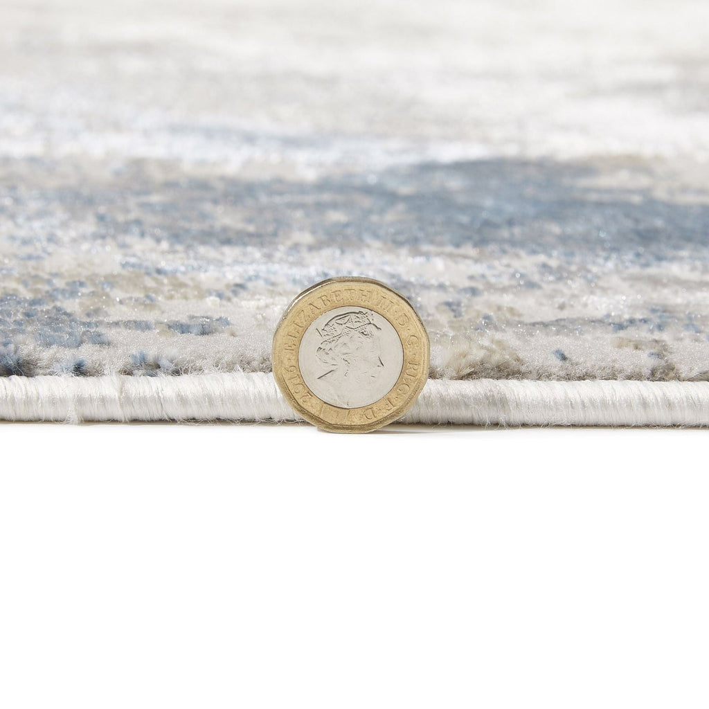 Santa Monica Marble Grey Blue Rug