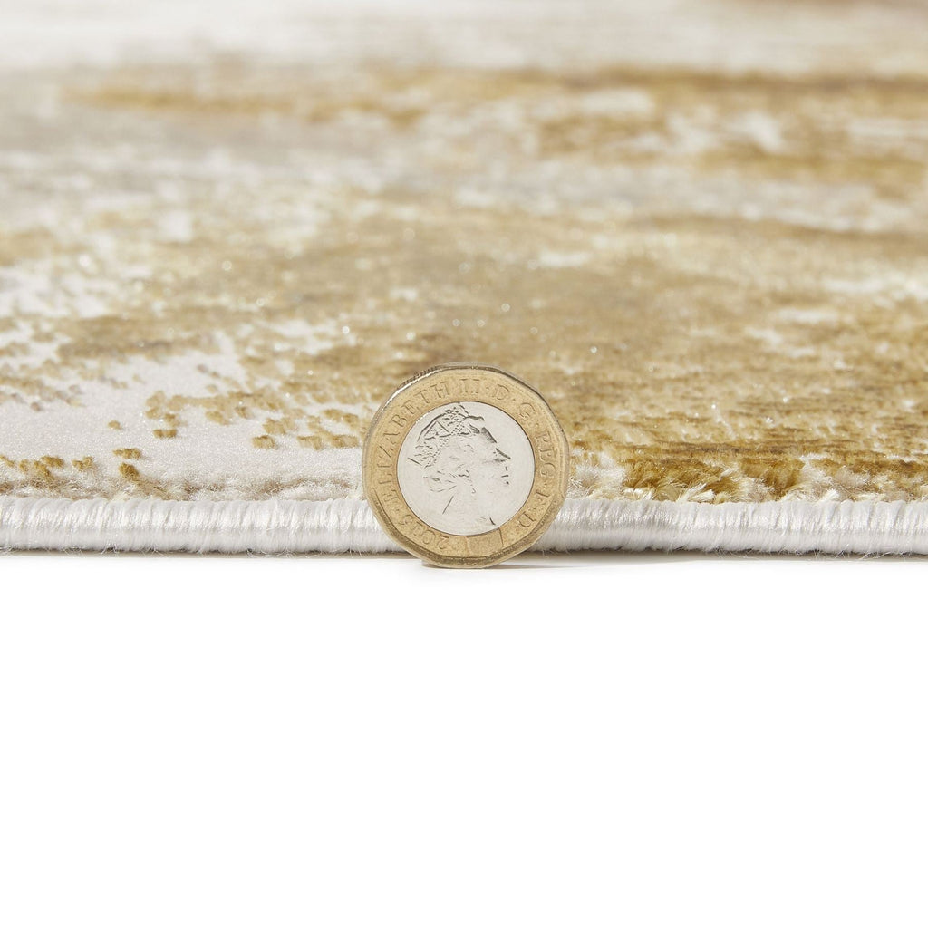 Santa Monica Marble Grey Gold Rug