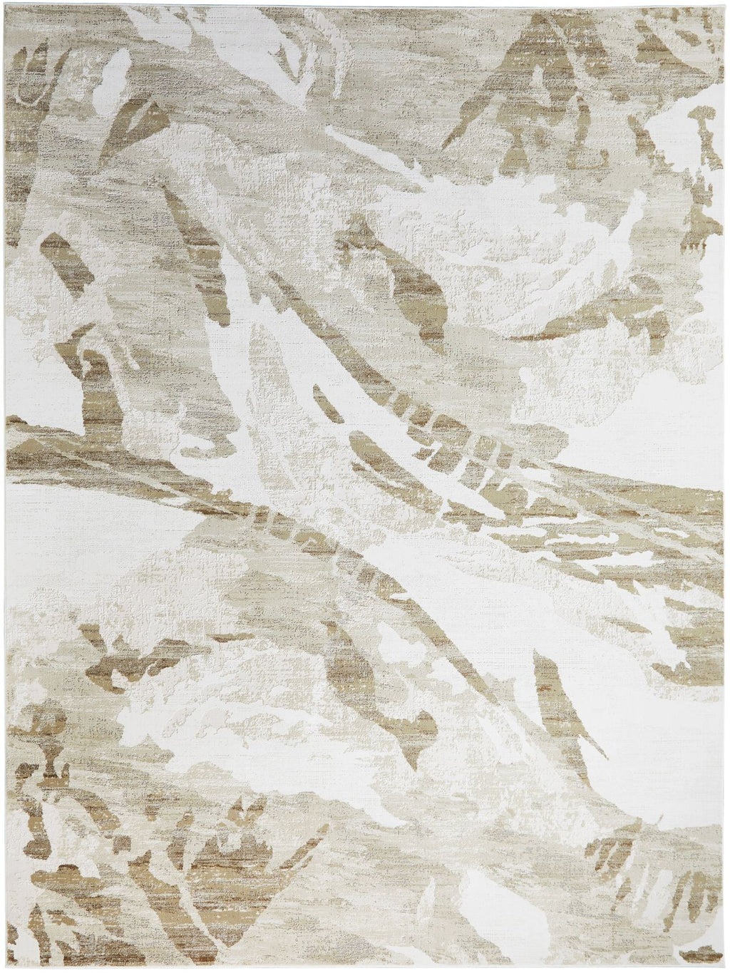 Skyline Leaf Ivory Beige Rug
