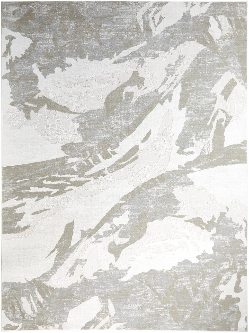 Skyline Leaf Ivory Grey Rug