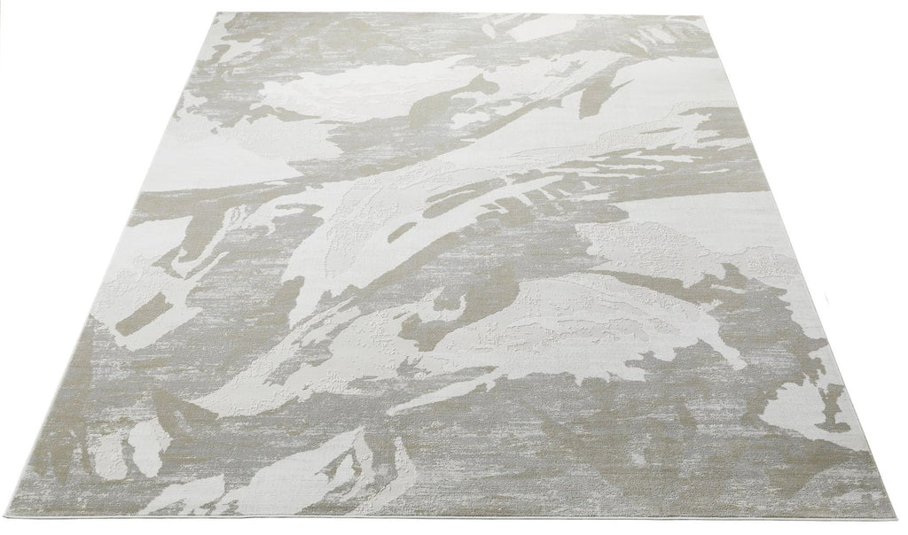 Skyline Leaf Ivory Grey Rug