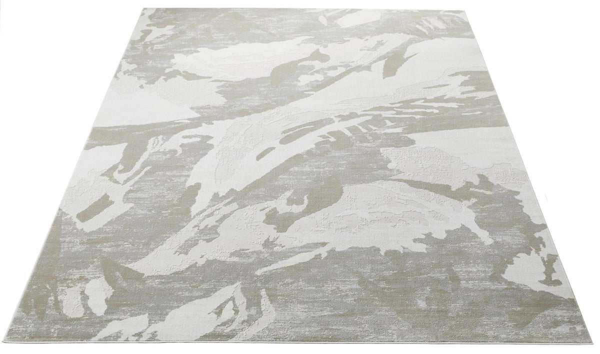 Skyline Leaf Ivory Grey Rug