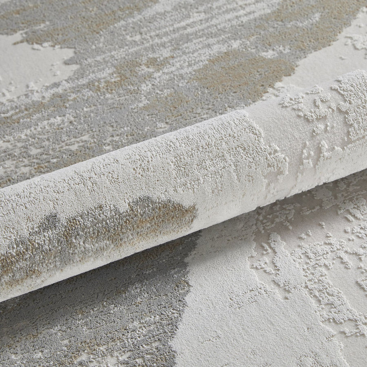 Skyline Leaf Ivory Grey Rug