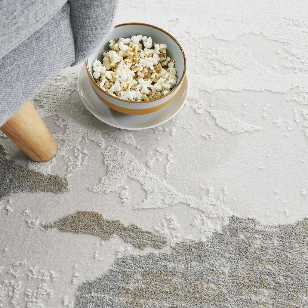 Skyline Leaf Ivory Grey Rug
