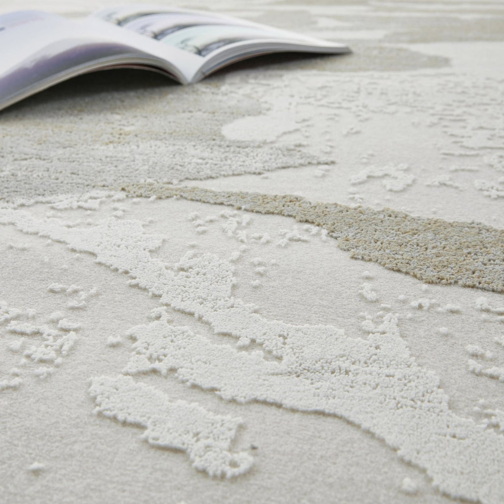 Skyline Leaf Ivory Grey Rug