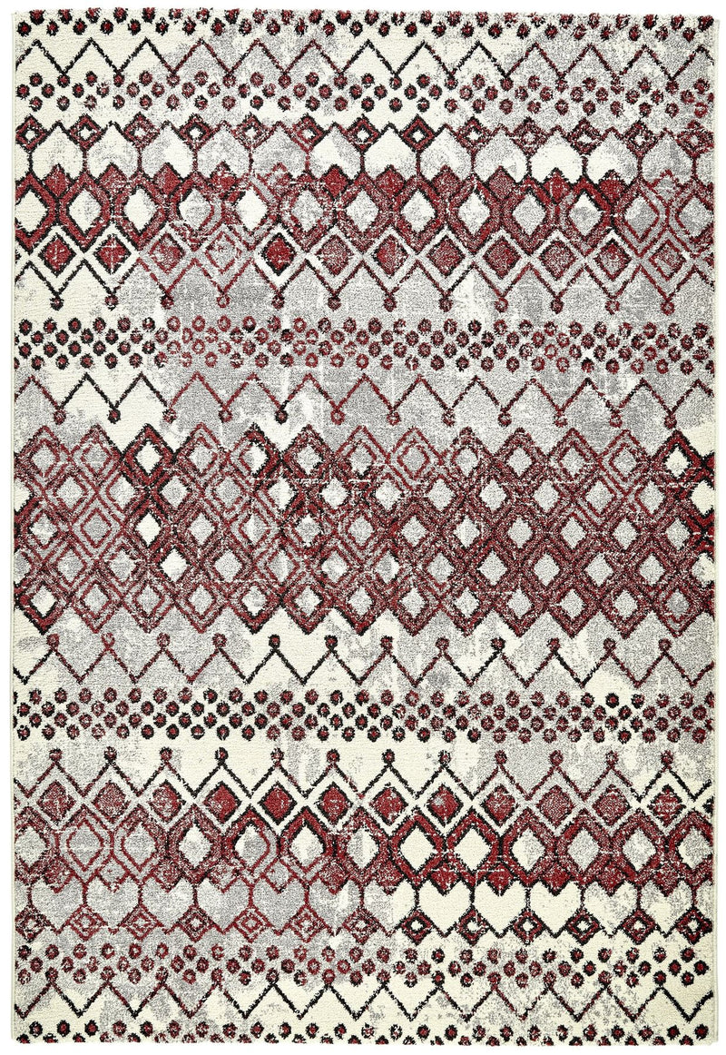Somerset Berber White Terracotta Shaggy Rug