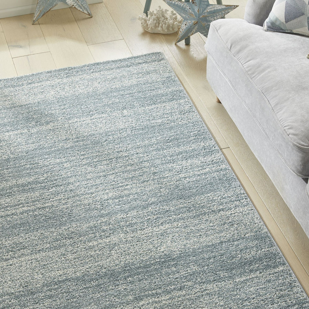 Somerset Melange Aqua Shaggy Rug