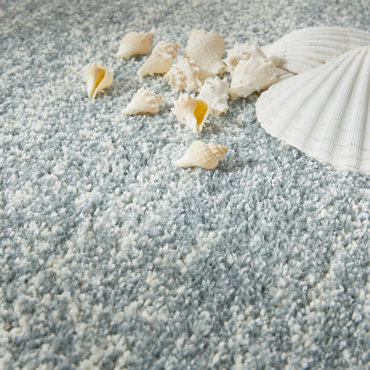 Somerset Melange Aqua Shaggy Rug