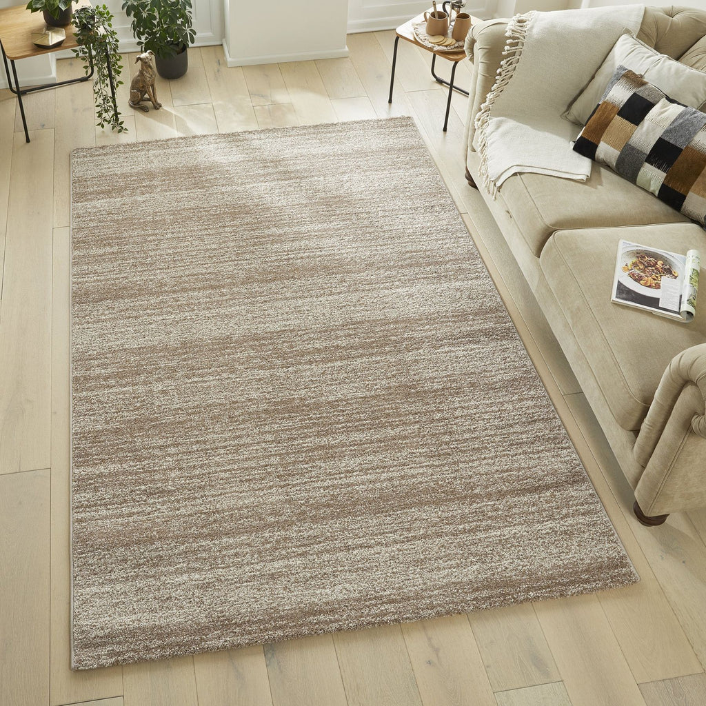 Somerset Melange Beige Shaggy Rug