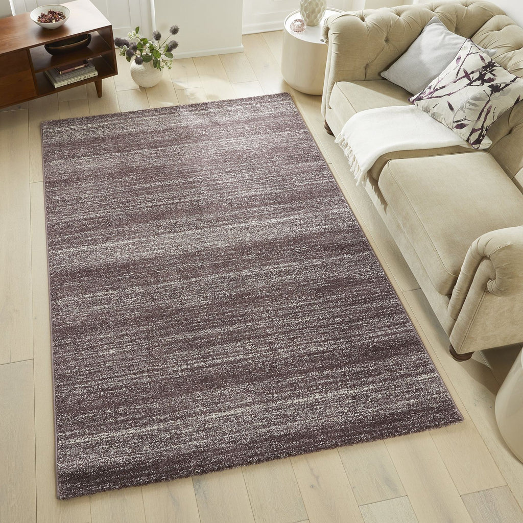 Somerset Melange Plum Shaggy Rug