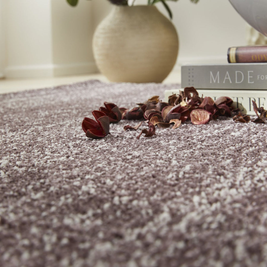 Somerset Melange Plum Shaggy Rug