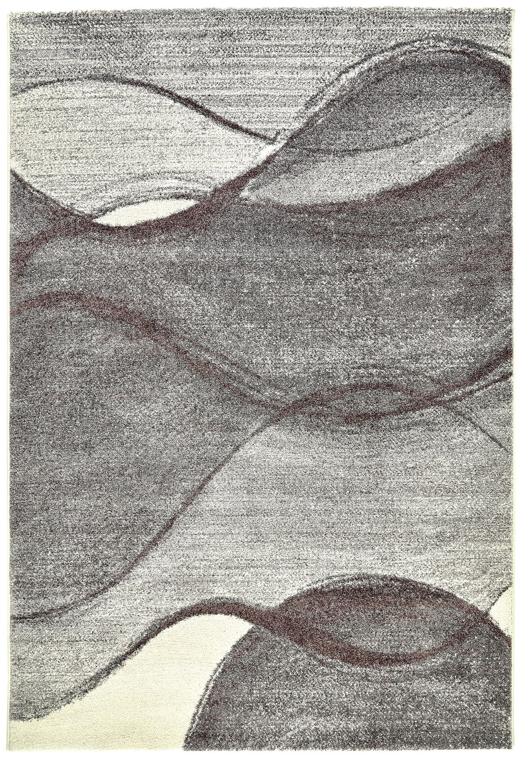 Somerset Wave Plum Shaggy Rug