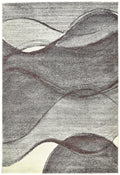 Somerset Wave Plum Shaggy Rug