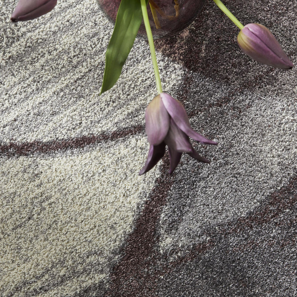 Somerset Wave Plum Shaggy Rug